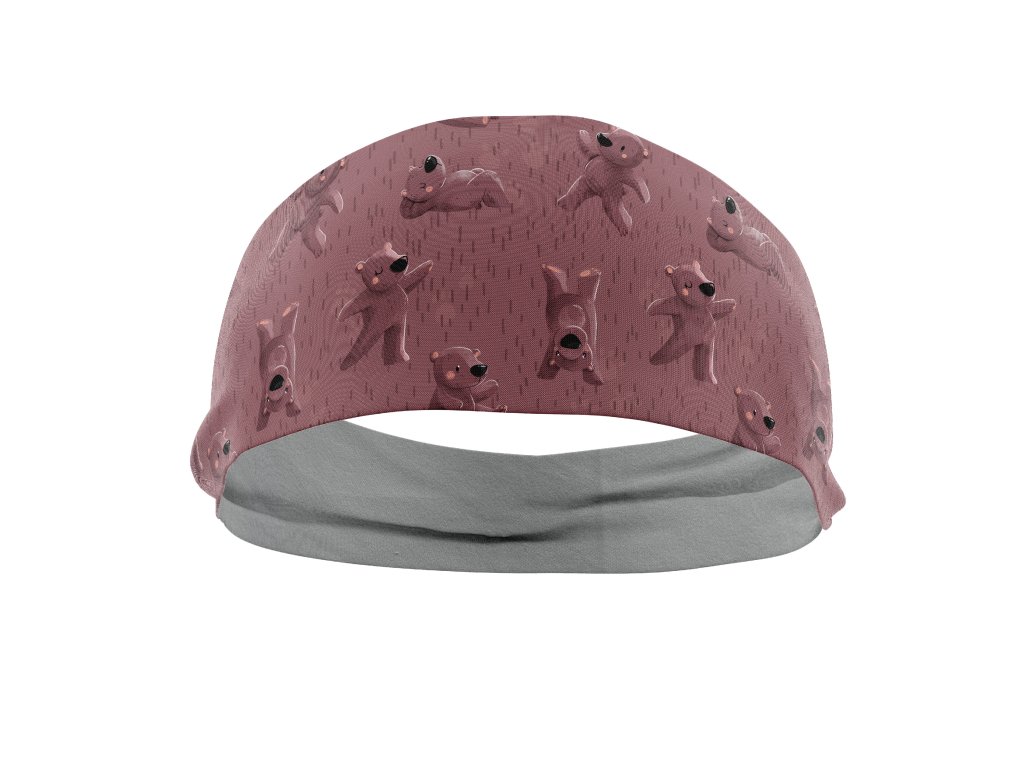 Dospělá funkční jednovrstvá čelenka - medvídci