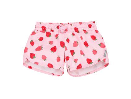 Dívčí UV plavecké šortky - Pink Strawberry