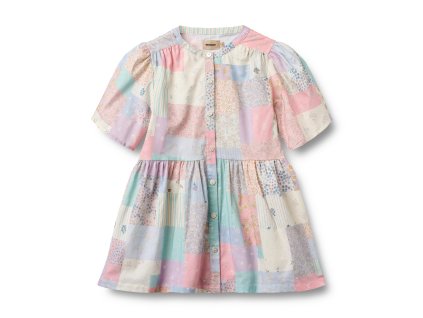 Šaty Wheat S/S Annabell - Patchwork flowers