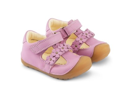 Barefoot Bundgaard sandály - Petit summer flower Light Rose