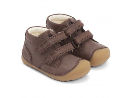 Celoroční barefoot Bundgaard - Petit Velcro Brown