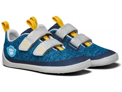 Barefoot prodyšné tenisky Affenzahn sneaker knit happy - Penguin