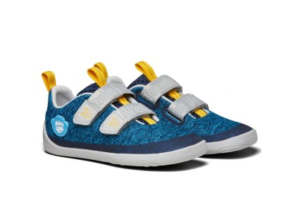 Barefoot tenisky Affenzahn sneaker knit happy - Penguin