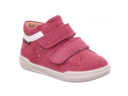 Celoroční barefoot tenisky s membránou Superfit - Velour Pink