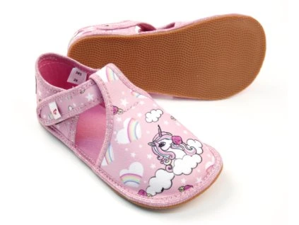 Barefoot bačkory Ef 385 - Pink Unicorn