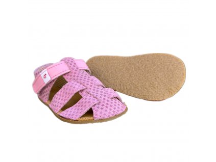 Barefoot letní sandálky Ef - Světle Růžová