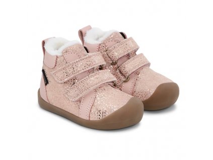 Bundgaard zimní barefoot boty Bloom Tex - Rose