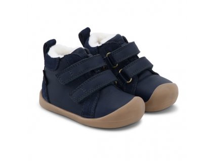 Bundgaard zimní barefoot boty Bloom Tex - Navy