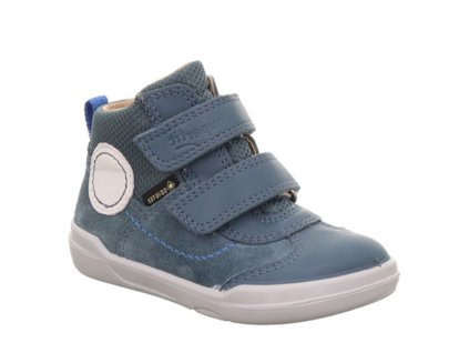 Celoroční barefoot boty Superfit s membránou - Hellblau/Weiss
