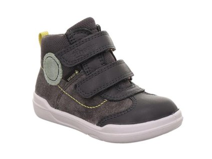 Celoroční barefoot boty Superfit s membránou - Grau/Hellgrün