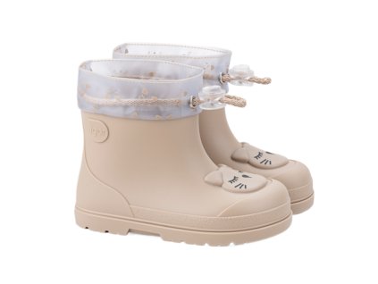 Nízké barefoot holinky Igor s kočičkou - Beige