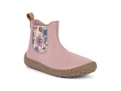 Celoroční kotníkové barefoot boty Froddo Chelys - Pink