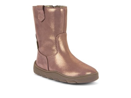 Zimní Barefoot kozačky Froddo Zeru tex boot - Pink/Gold
