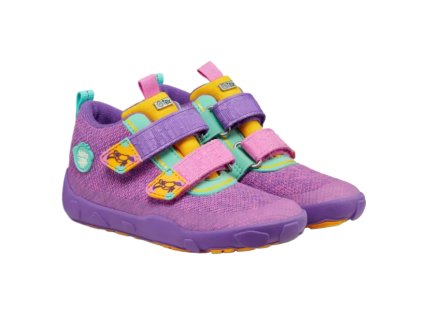Barefoot celoroční boty s membránou Affenzahn Low Boot Knit - Creative Tucan