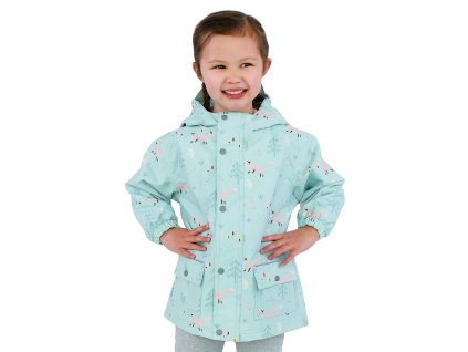 Nepromokavá bunda do deště Cozy - Minty Forest