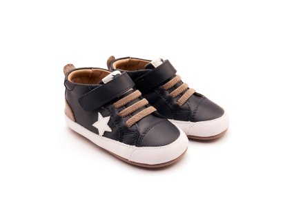 Capáčkové barefoot tenisky Oldsoles Platinum Bub -Navy/Taupe