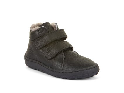 Zimní barefoot boty Froddo winter furry - Black