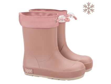 Zateplené vysoké barefoot holinky - Rosa