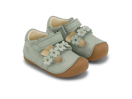 Barefoot Bundgaard sandály - Petit summer flower Sage