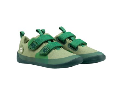 Barefoot tenisky Affenzahn sneaker cotton happy - Frog