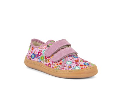 Froddo plátěné barefoot tenisky Canvas - Pink+