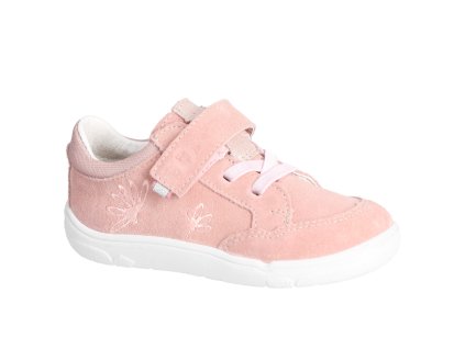 Barefoot nízké kožené celoroční tenisky Ricosta HANNA - Barbie/powder