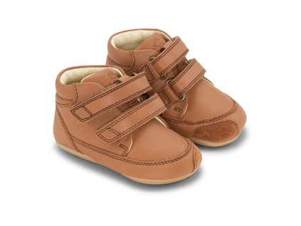 Celoroční Bundgaard capáčky Prewalker - Cognac (širší model)