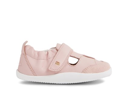 Capáčkové kožené sandále Bobux Xplorer - Beau Ballet Pink