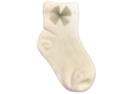 Vysoké prodyšné ponožky s mašlí