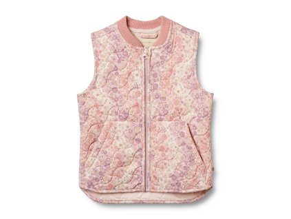 Termo vesta Wheat Gilet Ede - Lilac flower rainbow