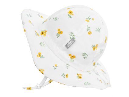UV klobouk Floppy Cotton - Yellow Flowers