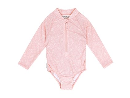 Dětské UV plavky s dlouhým rukávem - Pink Prairie