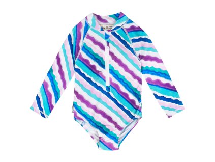Dětské UV plavky s dlouhým rukávem - Summer Stripes