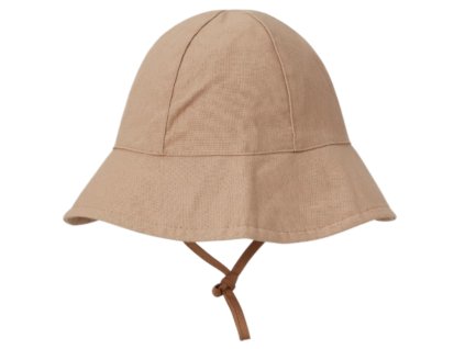 Dětský lněný UV klobouk Baby Mocs - Latte