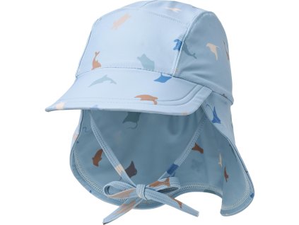 Dětská UV čepička Wheat Tonga - Soft Blue Sea Life