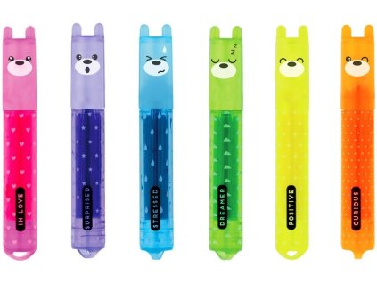 Sada zvýrazňovačů Legami Teddy'S Mood - Set Of 6 Mini Highlighters