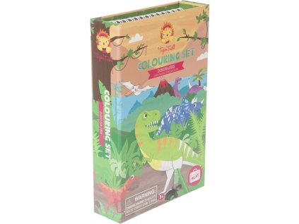 Omalovánky Tiger Tribe Colouring Set - Dinosaur