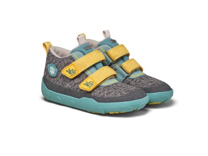 Barefoot celoroční boty s membránou Affenzahn Low Boot Knit - Rhino