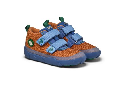 Barefoot celoroční boty s membránou Affenzahn Low Boot Knit - Bird of Paradise