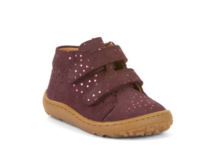 Celoroční barefoot boty Froddo First Step - Bordeaux+