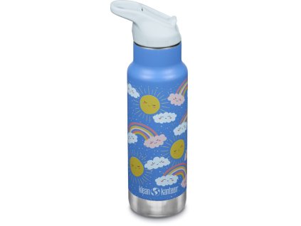 Dětská nerezová termolahev Klean Kanteen Insulated Kid Classic Narrow 355 ml - Rainbows
