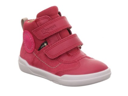 Celoroční barefoot boty Superfit s membránou - Rot/Pink