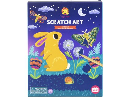 Vyškrabávací omalovánky Tiger Tribe Scratch Art - Garden