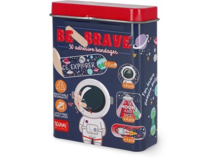 Set náplastí Legami Be Brave - 30 Printed Adhesive Bandages - Space