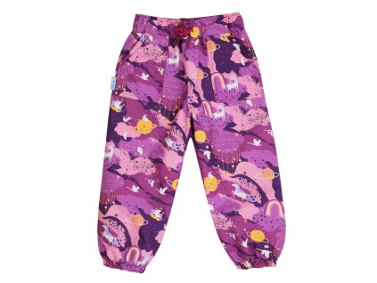 Nepromokavé zateplené kalhoty do deště a zimy - Purple Dream