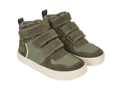 Celoroční barefoot boty s membránou Bundgaard Nero Mini - Army