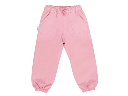 Nepromokavé nezateplené kalhoty do deště Puddle - Dusty Pink