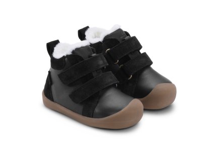 Bundgaard zimní barefoot boty s membránou Bloom Tex - Black