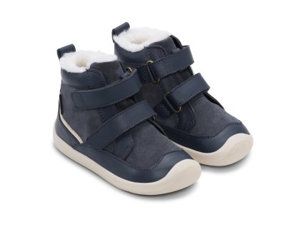 Bundgaard zimní barefoot boty s membránou Marley - Navy