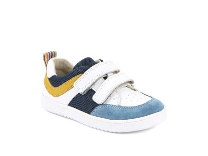 Froddo nízké celoroční barefoot kožené boty Loop - Blue/Red